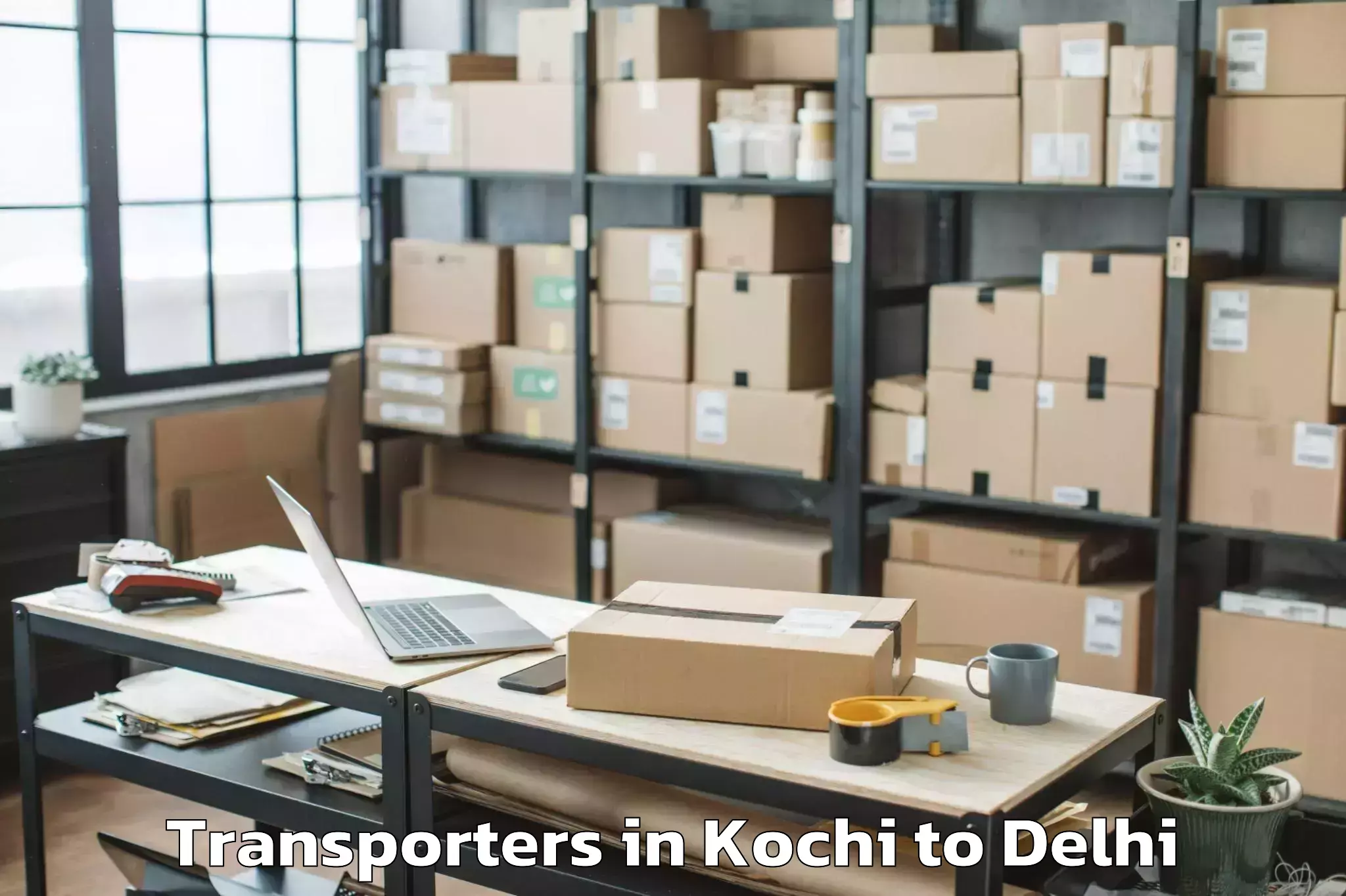 Top Kochi to Ambience Mall Vasant Kunj Transporters Available